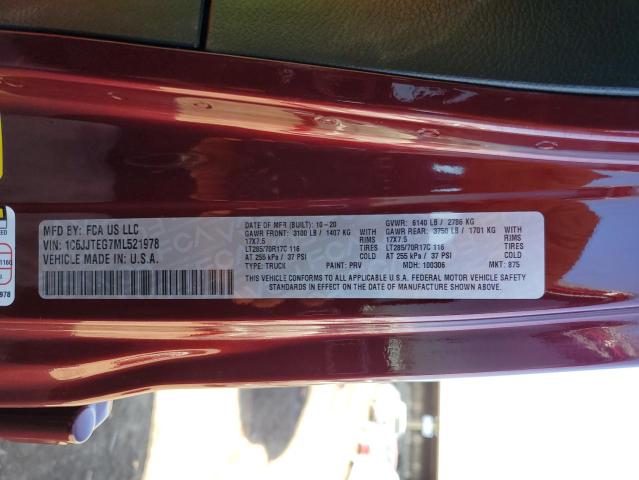 1C6JJTEG7ML521978 Jeep Gladiator Mojave