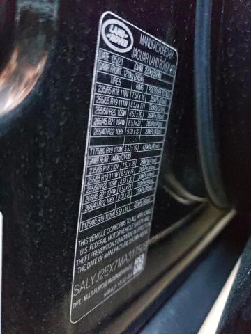 SALYJ2EX7MA317509 Land Rover Range Rover Velar S