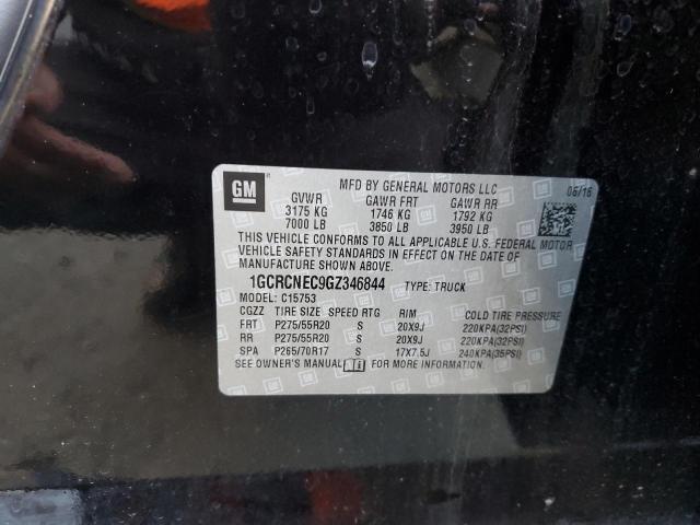 2016 CHEVROLET SILVERADO - 1GCRCNEC9GZ346844