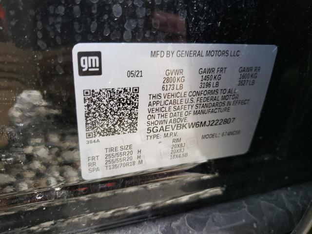 2021 BUICK ENCLAVE PR - 5GAEVBKW6MJ222807