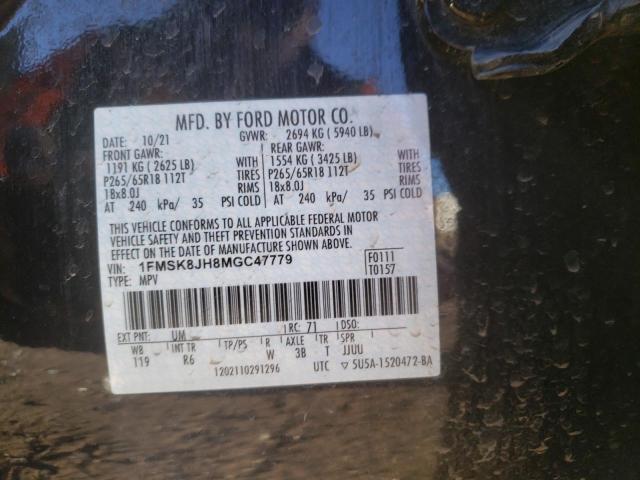 2021 FORD EXPLORER T 1FMSK8JH8MGC47779
