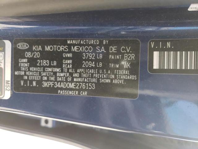 2021 KIA FORTE GT L - 3KPF34AD0ME276153