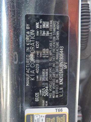 KNDJ23AU8N7806443 KIA SOUL LX
