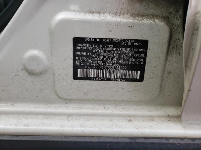 JF2GPABC6G8244899 Subaru Crosstrek Premium