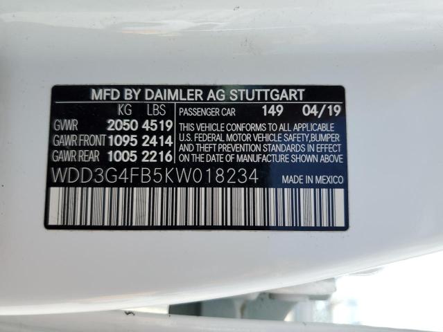 2019 MERCEDES-BENZ A 220 4MAT - WDD3G4FB5KW018234