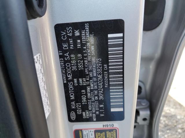 3KPA24AD2ME382973 KIA RIO LX
