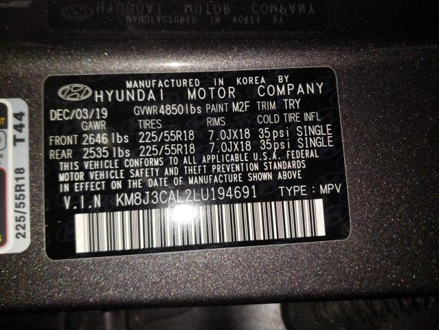 2020 HYUNDAI TUCSON LIM - KM8J3CAL2LU194691