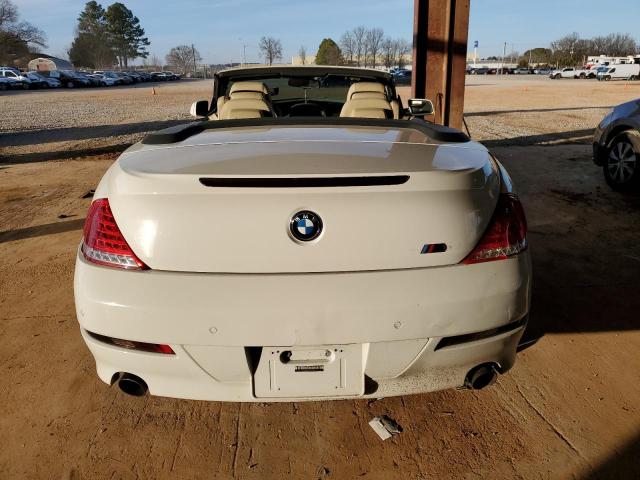 VIN: WBAEB53559C224491 Auction: COPART Lot: 39783363 Location: AL - TANNER WBAEB53559C224491 BMW 6 SERIES 2009 WHITE Photo 6