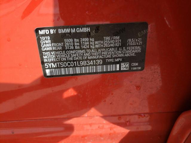 2020 BMW X3 M COMPE - 5YMTS0C01L9B34139