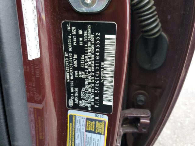 5XXGT4L31LG435552 KIA Optima Lx