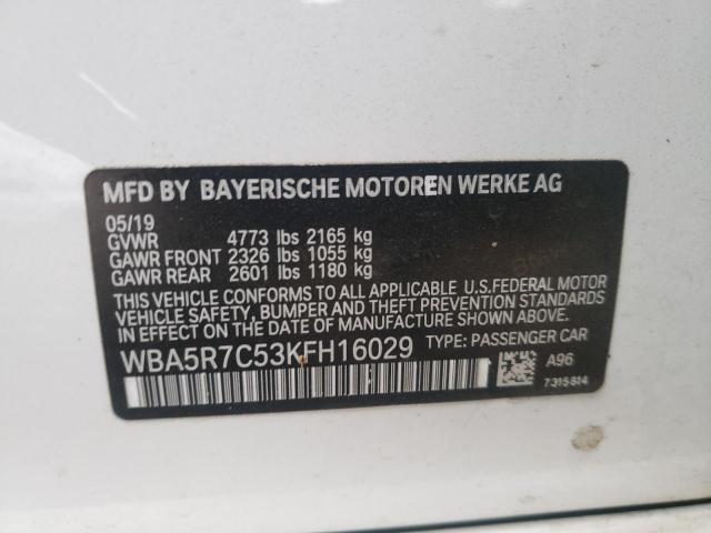 2019 BMW 330XI - WBA5R7C53KFH16029