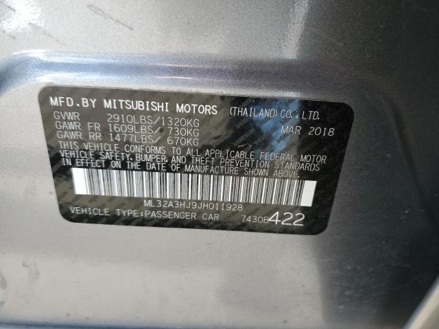 ML32A3HJ9JH011928 Mitsubishi MIRAGE ES