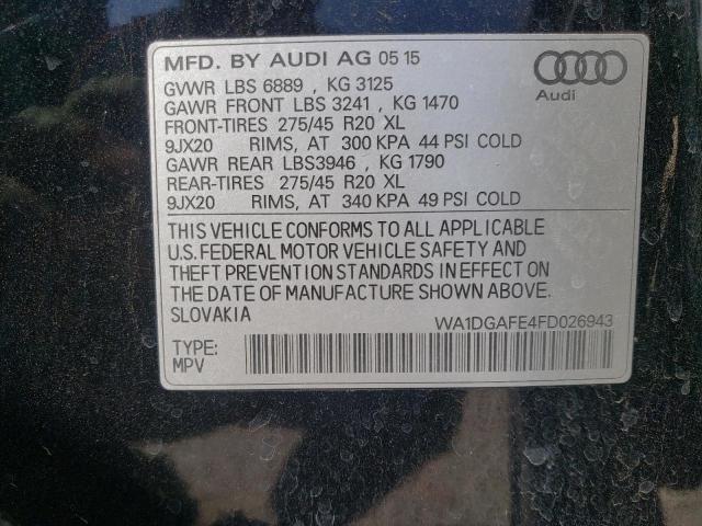 2015 AUDI Q7 PRESTIG - WA1DGAFE4FD026943