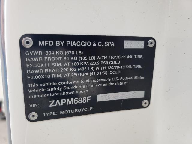 2013 VESPA LX 150IE ZAPM688F7D5401169