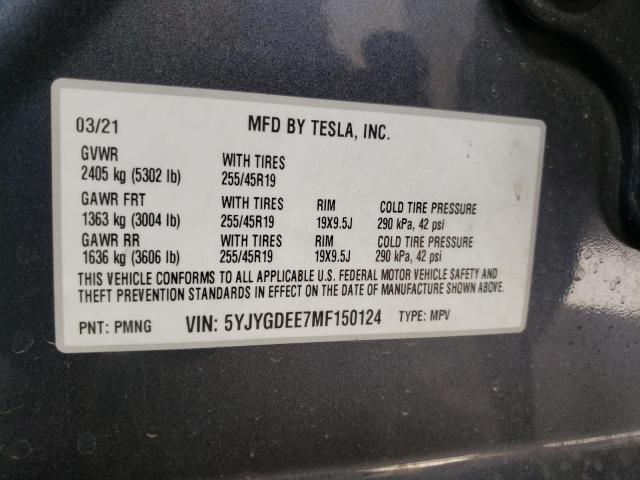 5YJYGDEE7MF150124 Tesla Model Y