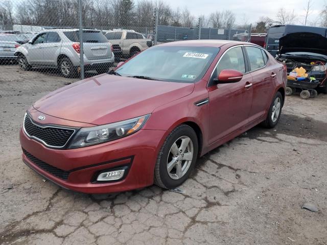 Salvage cars for sale from Copart Chalfont, PA: 2015 KIA Optima LX