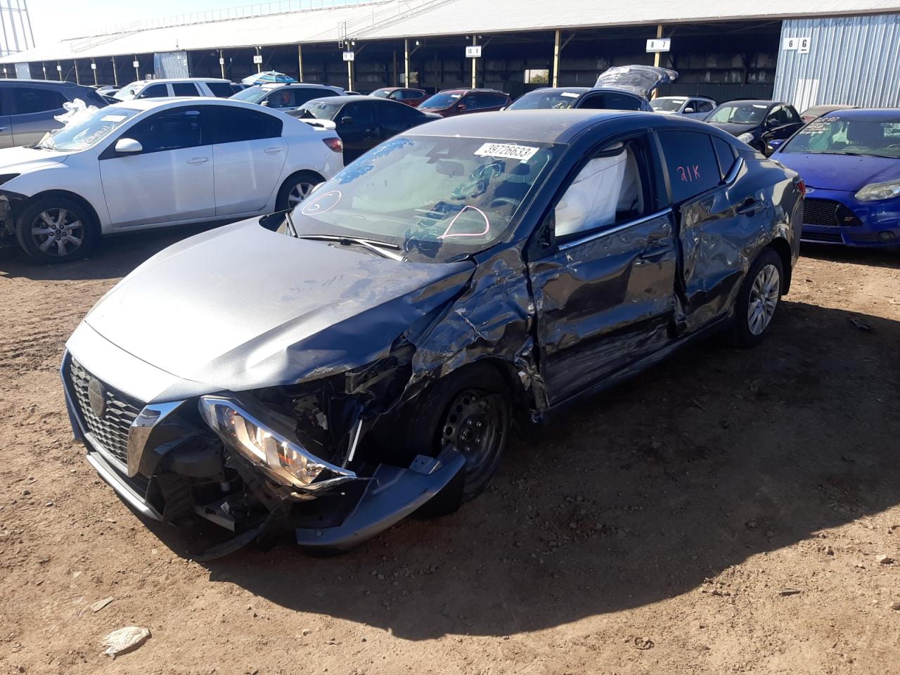 2021 Nissan Sentra S VIN: 3N1AB8BV6MY254283 Lot: 70791053