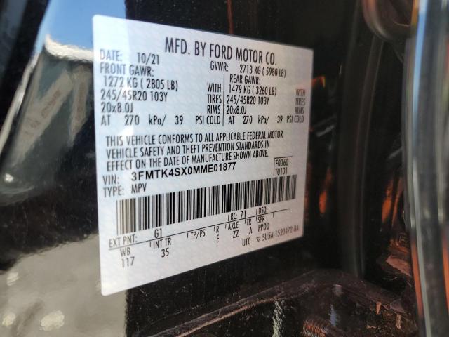 2021 FORD MUSTANG MA - 3FMTK4SX0MME01877