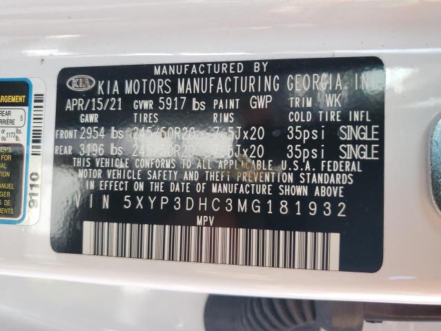 5XYP3DHC3MG181932 KIA Telluride Ex