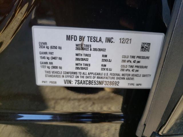 7SAXCBE53NF328692 Tesla MODEL X