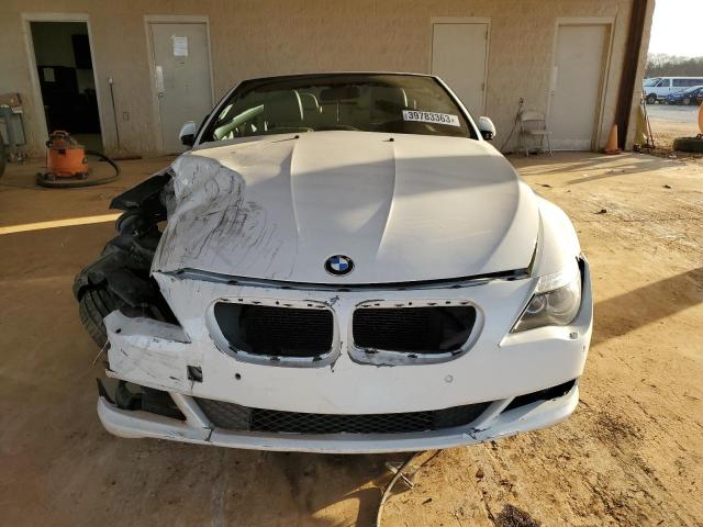 VIN: WBAEB53559C224491 Auction: COPART Lot: 39783363 Location: AL - TANNER WBAEB53559C224491 BMW 6 SERIES 2009 WHITE Photo 5