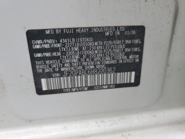 JF2GPABC6H8220362 Subaru Crosstrek Premium
