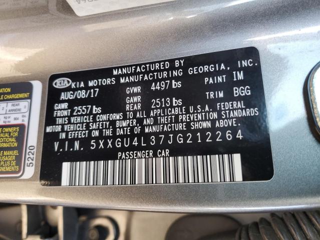 5XXGU4L37JG212264 KIA OPTIMA EX