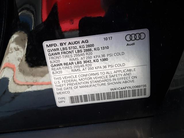 2018 AUDI SQ5 PRESTI WA1C4AFYXJ2069735