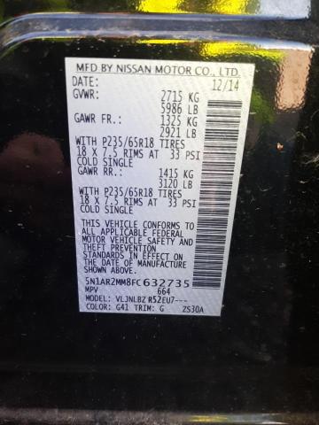 2015 NISSAN PATHFINDER - 5N1AR2MM8FC632735
