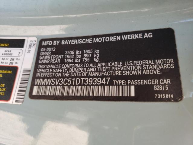 WMWSV3C51DT393947 Mini COOPER S