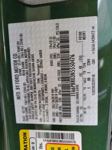 2022 FORD MUSTANG MA - 1FA6P8R03N5550476