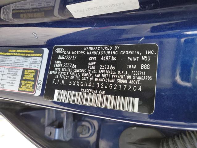 2018 KIA OPTIMA EX 5XXGU4L33JG217204