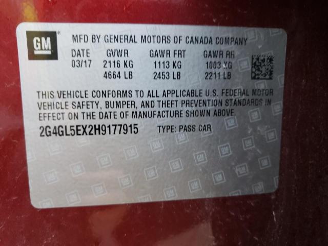 2017 BUICK REGAL SPOR - 2G4GL5EX2H9177915