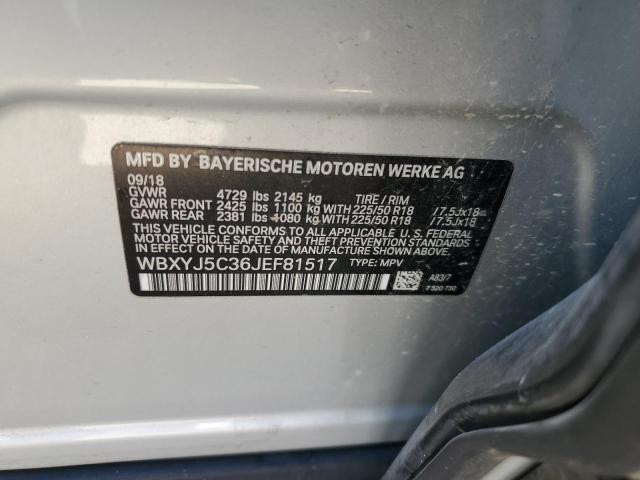 2018 BMW X2 XDRIVE2 - WBXYJ5C36JEF81517