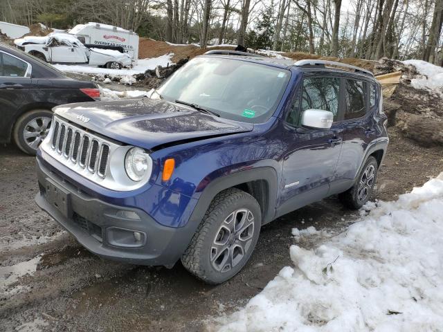 Salvage cars for sale from Copart Lyman, ME: 2016 Jeep Renegade Limited