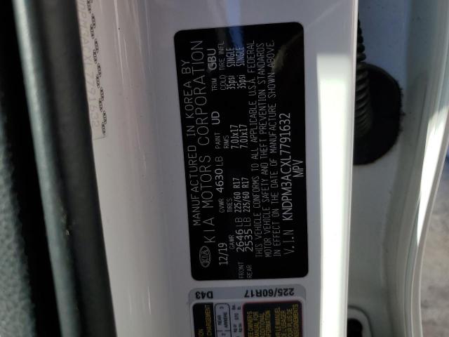KNDPM3ACXL7791632 KIA Sportage Lx