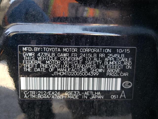2016 LEXUS IS300 - JTHCM1D20G5004399