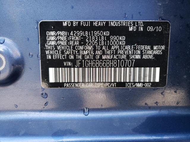 JF1GH6B66BH810707 Subaru Impreza 2.5i Premium