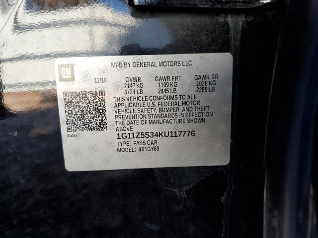 2019 CHEVROLET IMPALA LT - 1G11Z5S34KU117776