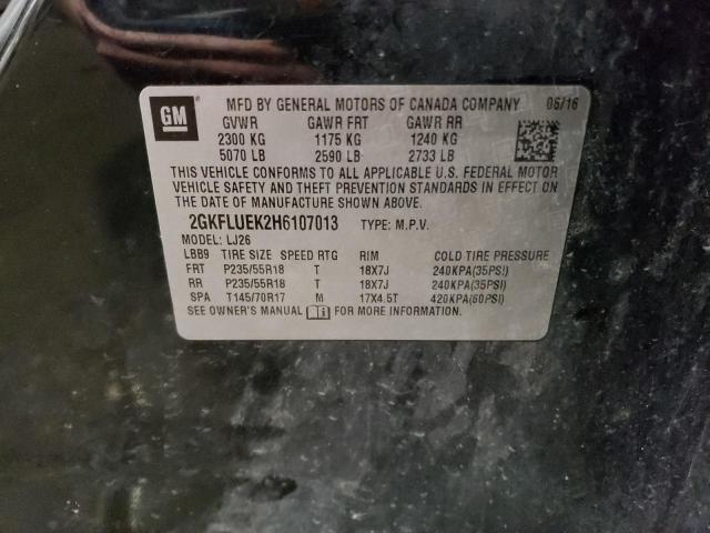 2017 GMC TERRAIN SL - 2GKFLUEK2H6107013