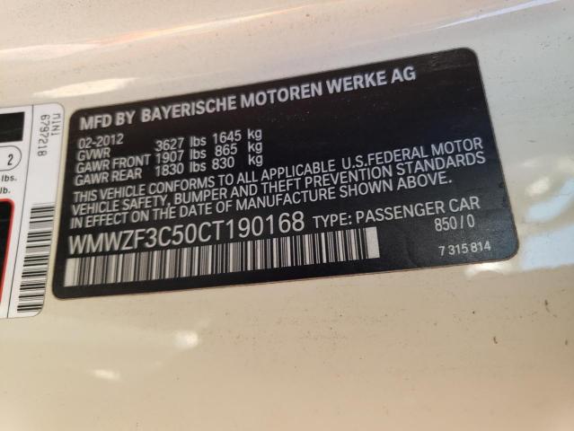 WMWZF3C50CT190168 Mini Cooper