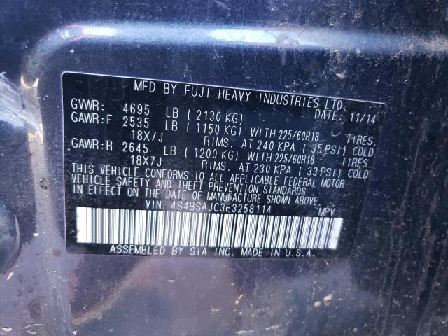 4S4BSAJC3F3258114 Subaru Outback 2.5i Limited