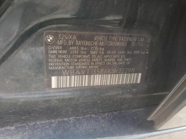 WBAVT13586KW22298 BMW 325 Xit