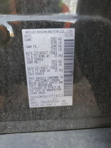 5N1AT2MT9LC777612 Nissan ROGUE S