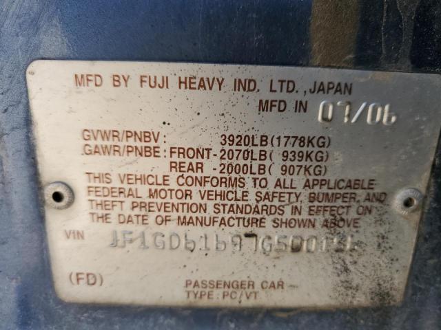 JF1GD61697G500156 Subaru Impreza 2.5i
