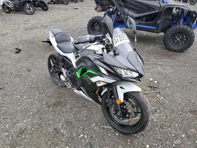 Salvage motorcycles for sale at Arlington, WA auction: 2022 Kawasaki EX650 N