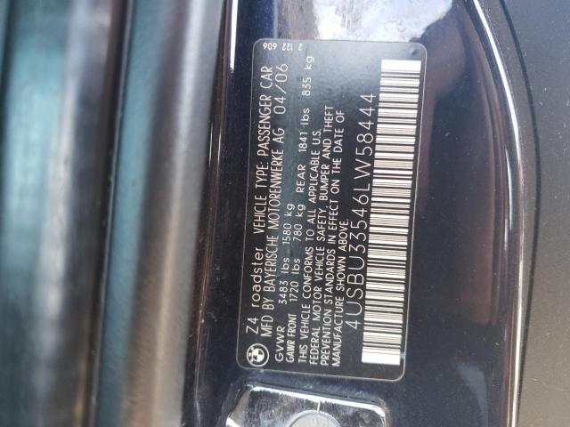 4USBU33546LW58444 BMW Z4 3.0