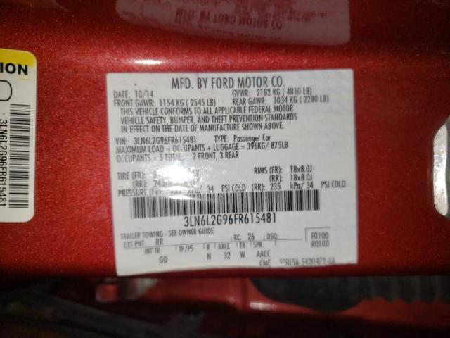 3LN6L2G96FR615481 Lincoln MKZ