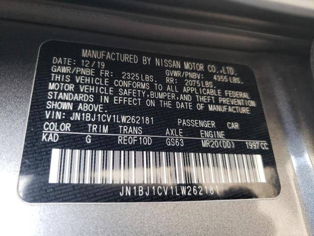 2020 NISSAN ROGUE SPOR JN1BJ1CV1LW262181