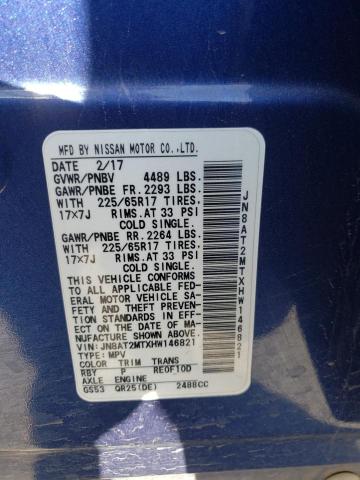 JN8AT2MTXHW146821 Nissan ROGUE S